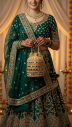 Ethnic Gold Potli Bag | Luxurious Wedding & Festive Drawstring Clutch