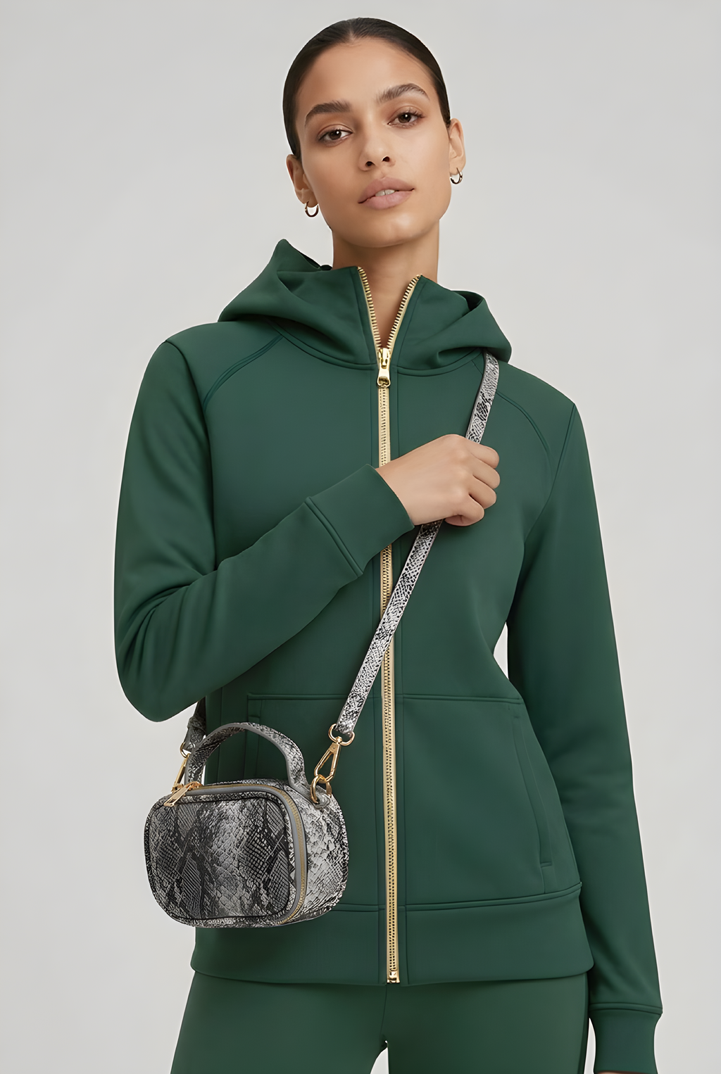 Snakeskin-Pattern Mini Bag | Exotic Animal Print Crossbody