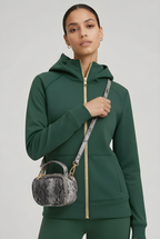 Snakeskin-Pattern Mini Bag | Exotic Animal Print Crossbody