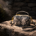 Snakeskin-Pattern Mini Bag | Exotic Animal Print Crossbody