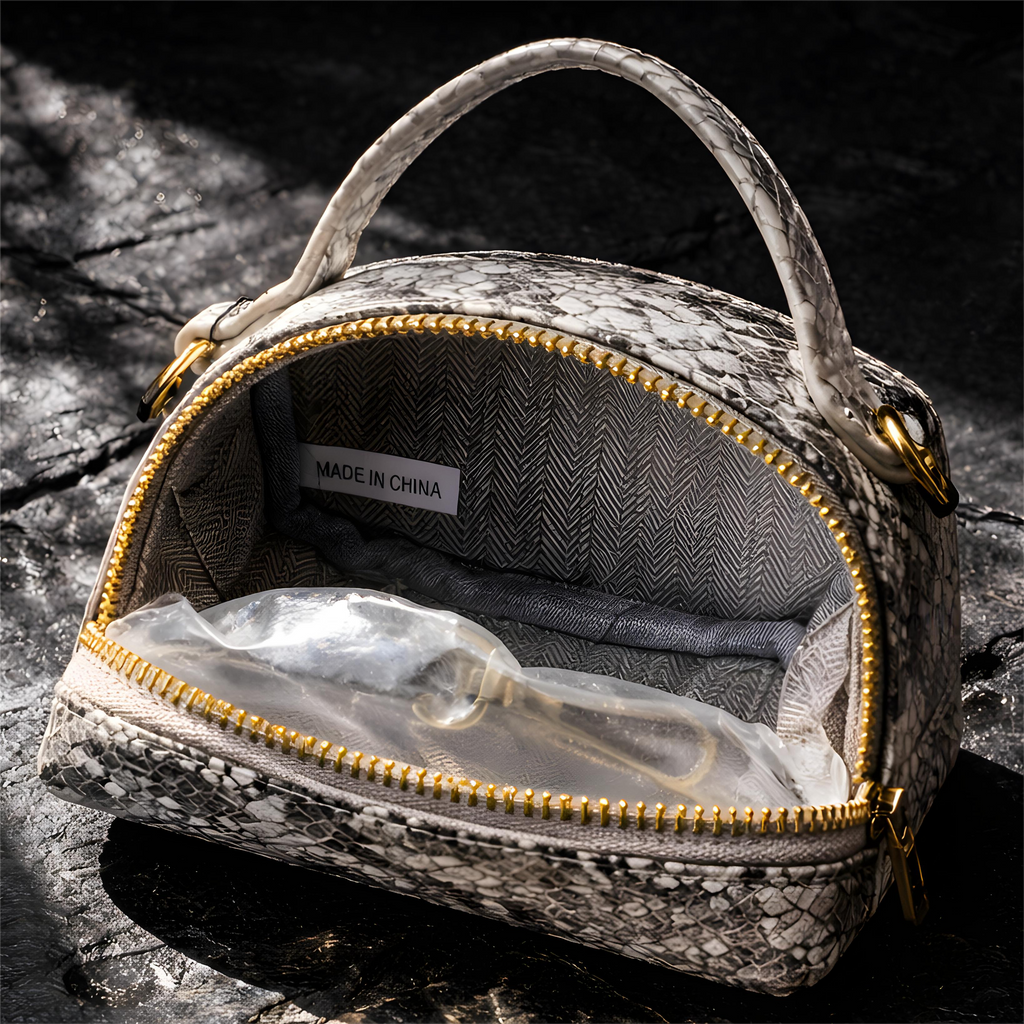 Snakeskin-Pattern Mini Bag | Exotic Animal Print Crossbody
