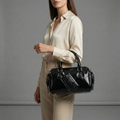 Urban Edge Structured Handbag - Black Coal Edition