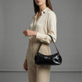 Sleek Black Shoulder Bag for Women | Minimal Everyday Elegance