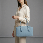 Sky Blue Structured Everyday Handbag