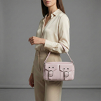 Urban Edge Structured Handbag- Lilac