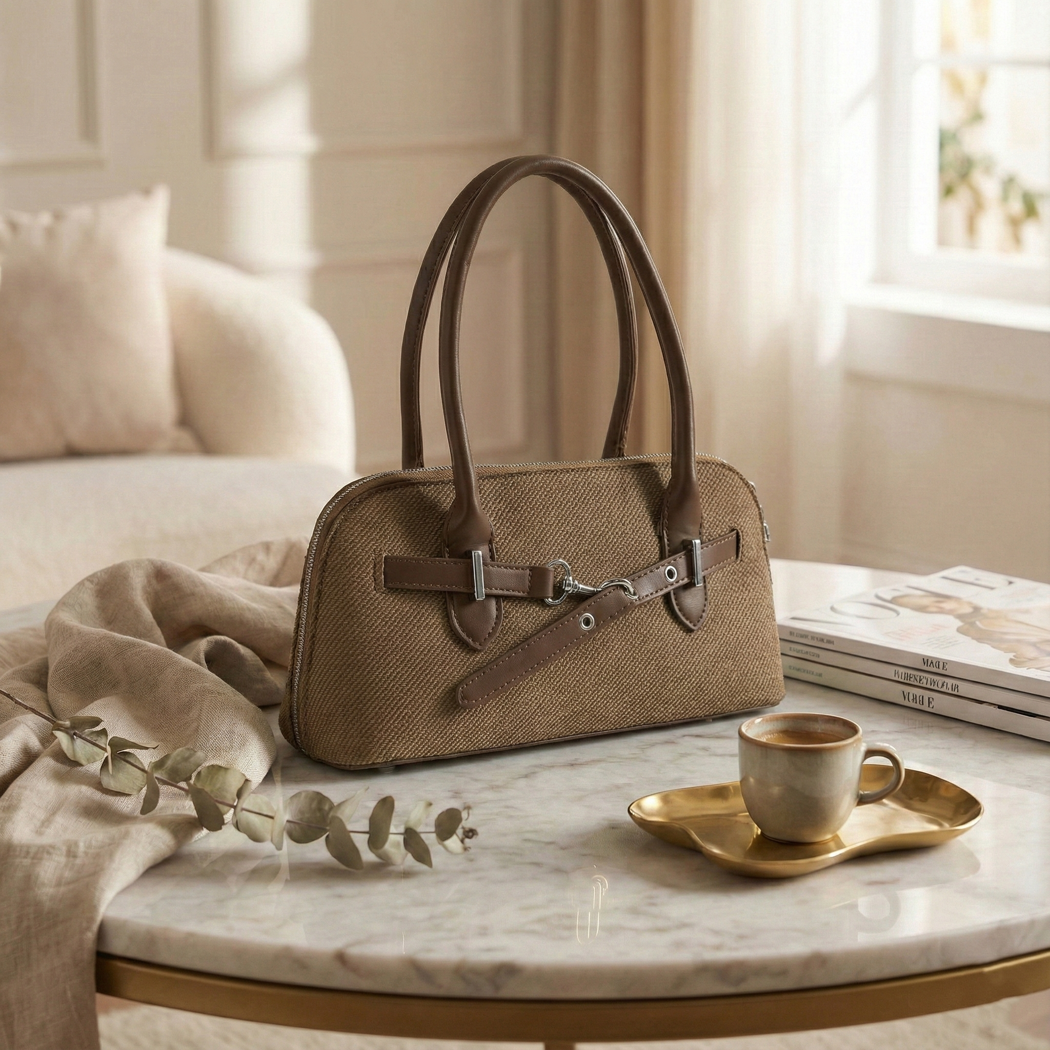 The Simple Gracious Bag - Mocha brown