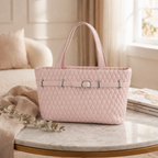 Blush Quilted Party Bag- Pink