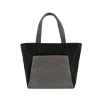 Dual Luxury Tote - Black and Grey