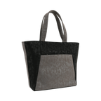 Dual Luxury Tote - Black and Grey
