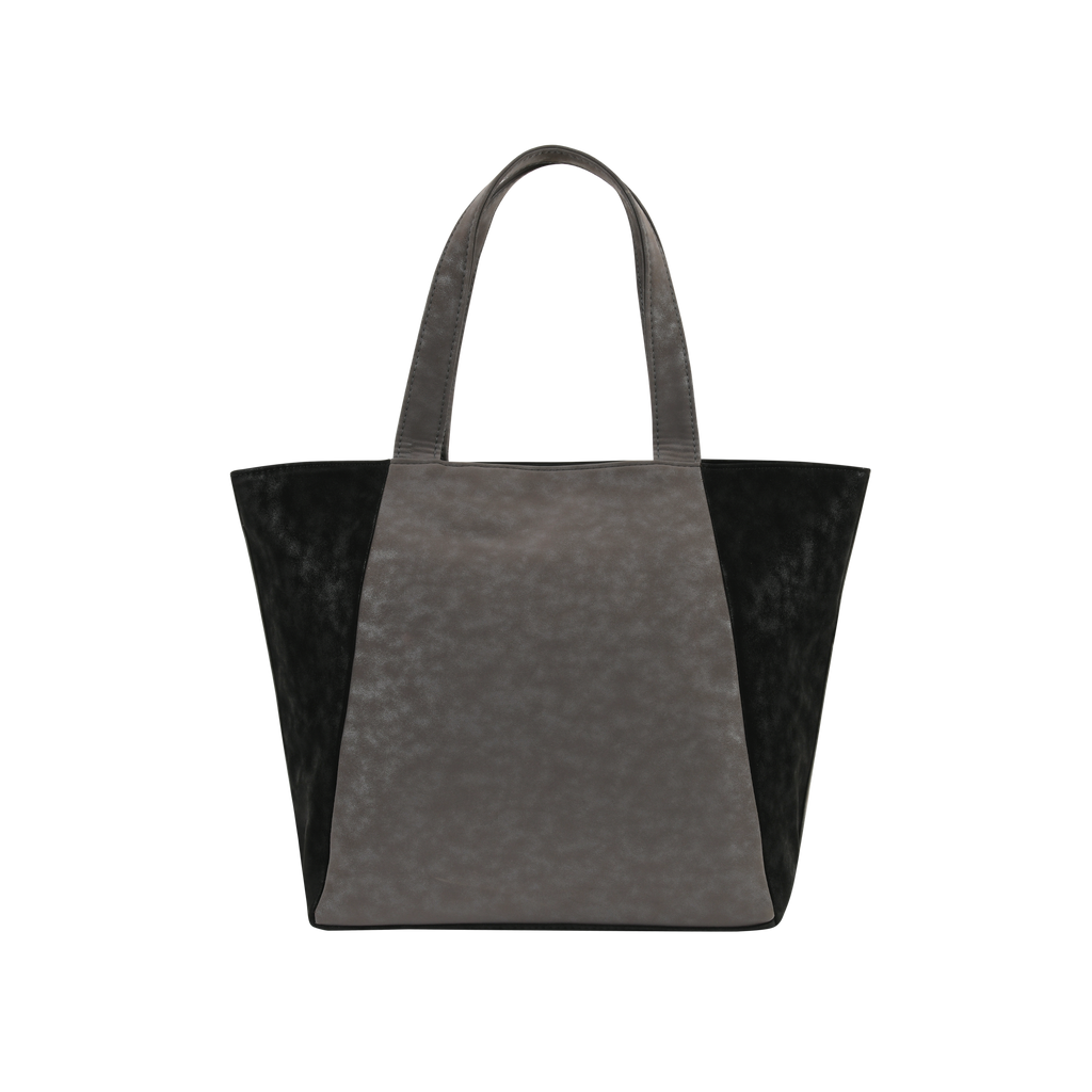 Dual Luxury Tote - Black and Grey