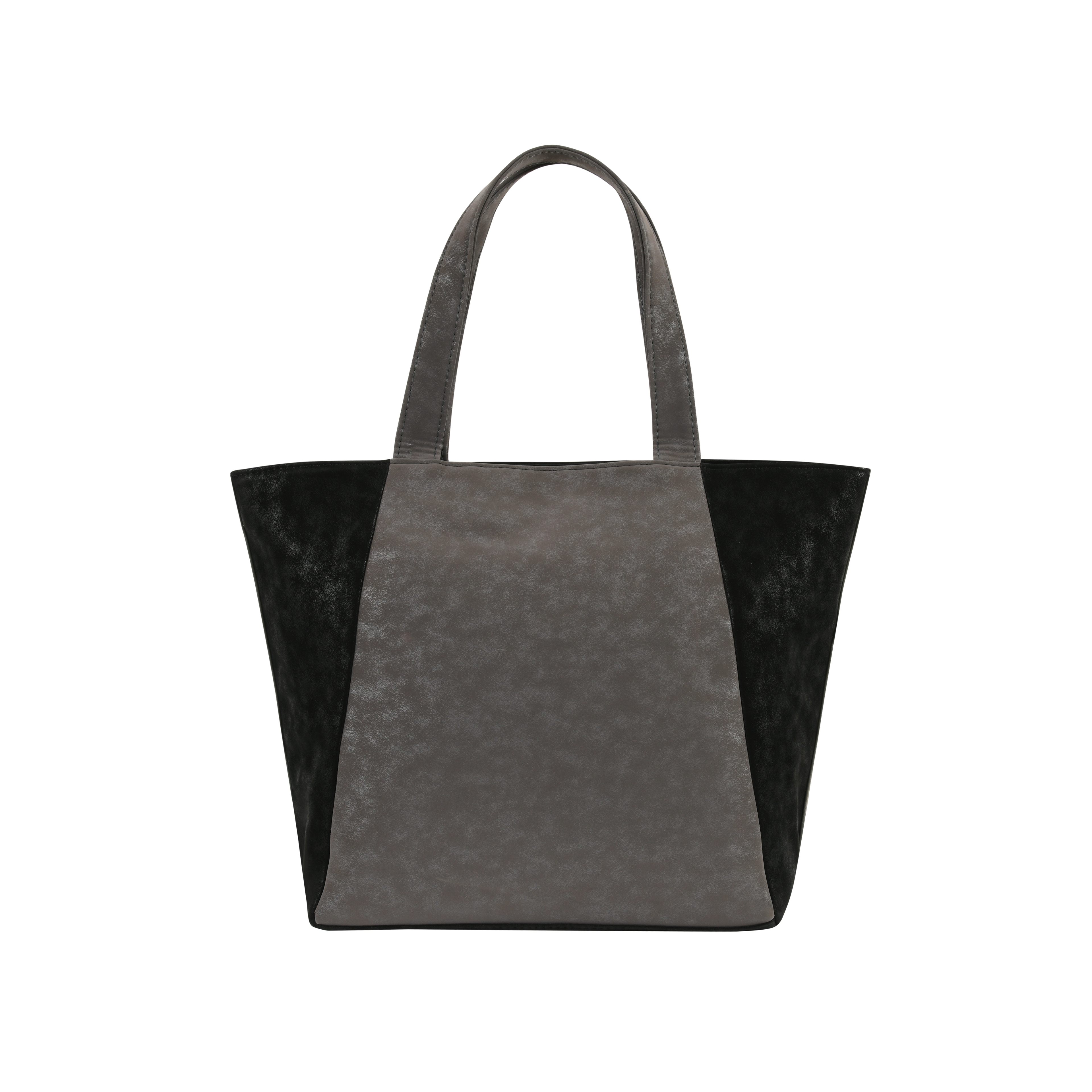 Dual Luxury Tote - Black and Grey