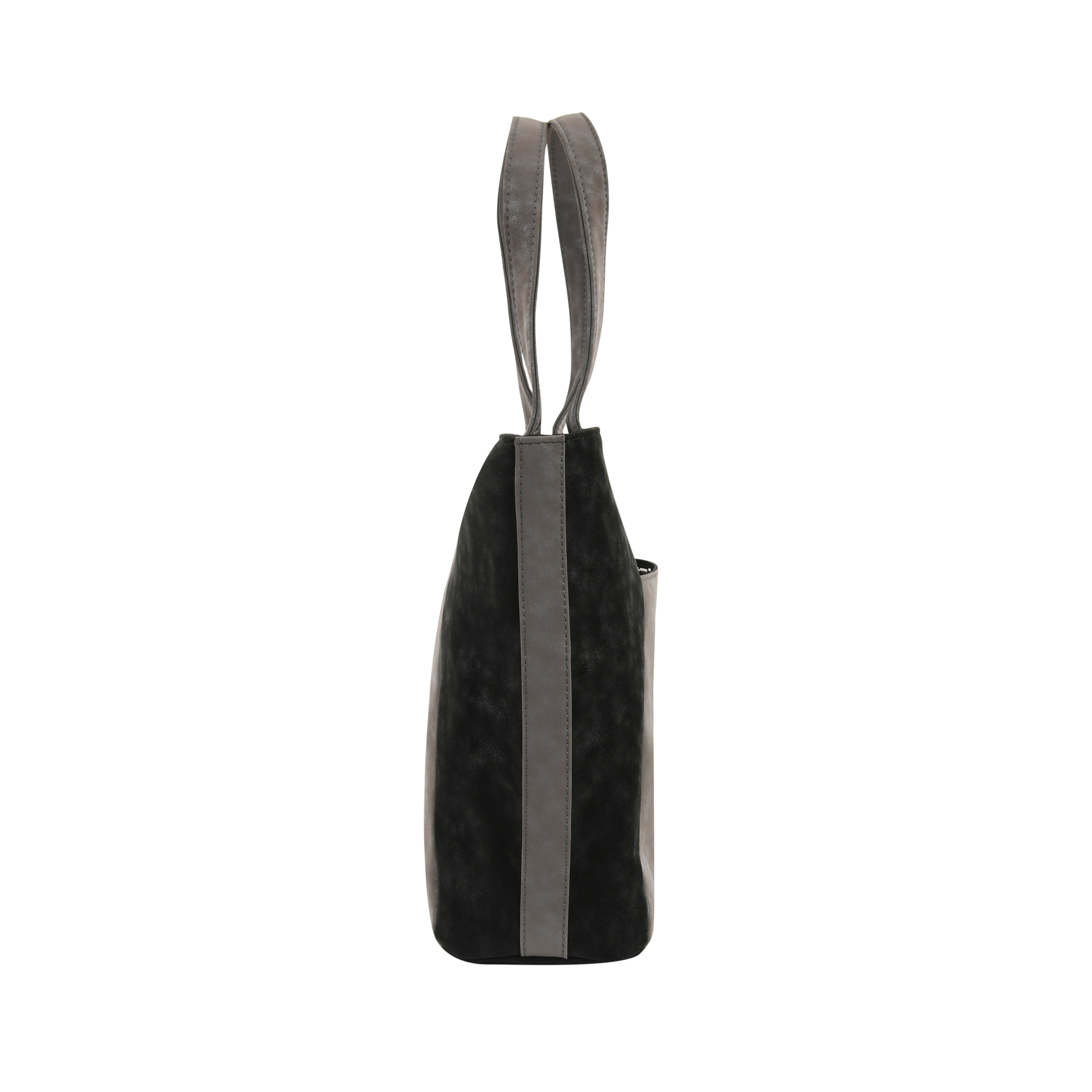 Dual Luxury Tote - Black and Grey