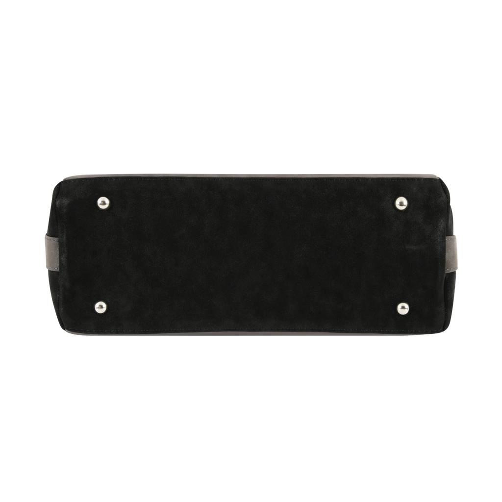 Dual Luxury Tote - Black and Grey