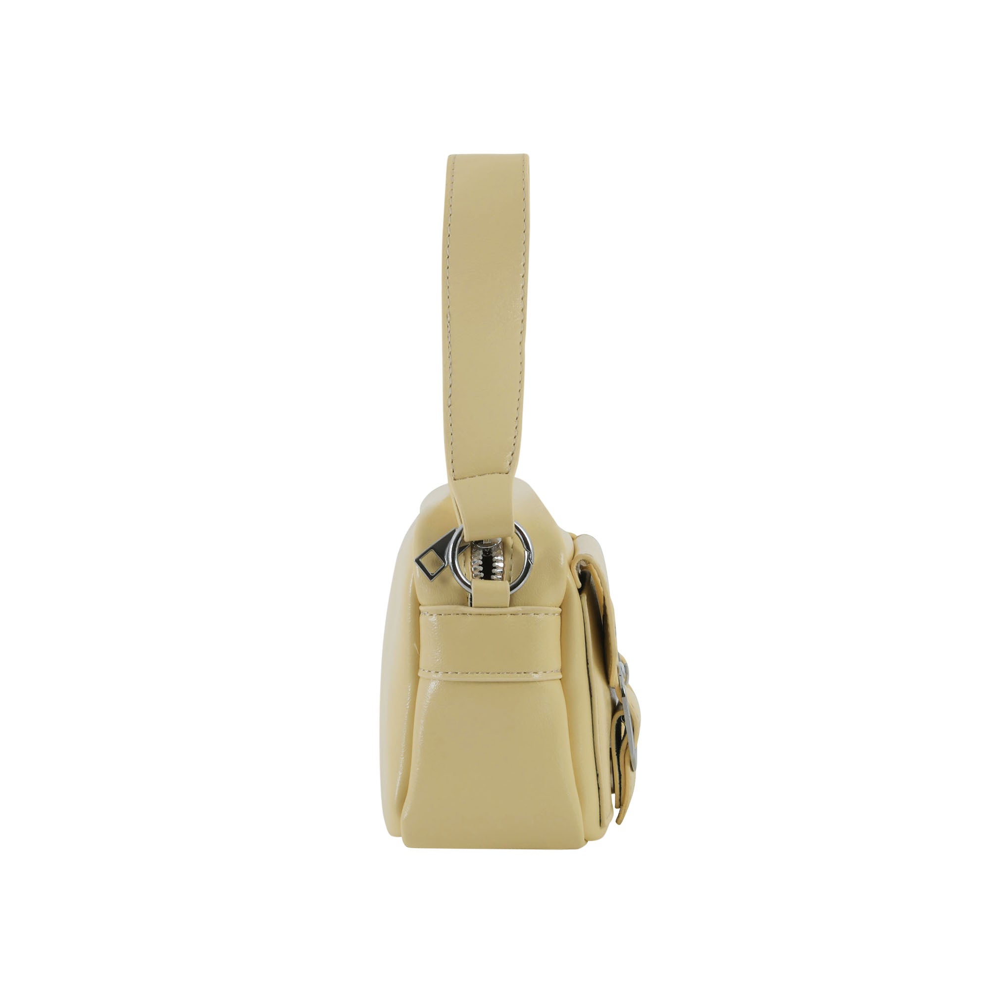 Urban Edge Structured Handbag- Lemon Yellow