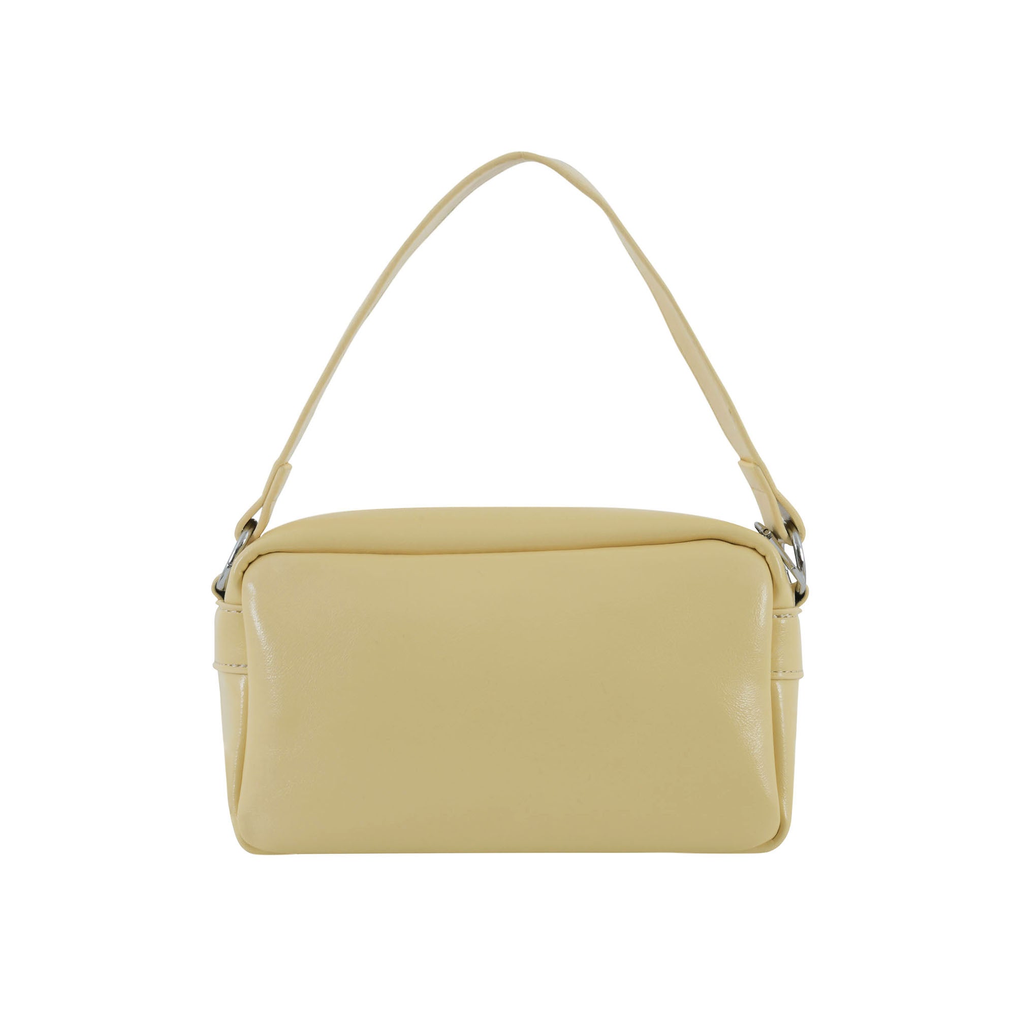 Urban Edge Structured Handbag- Lemon Yellow