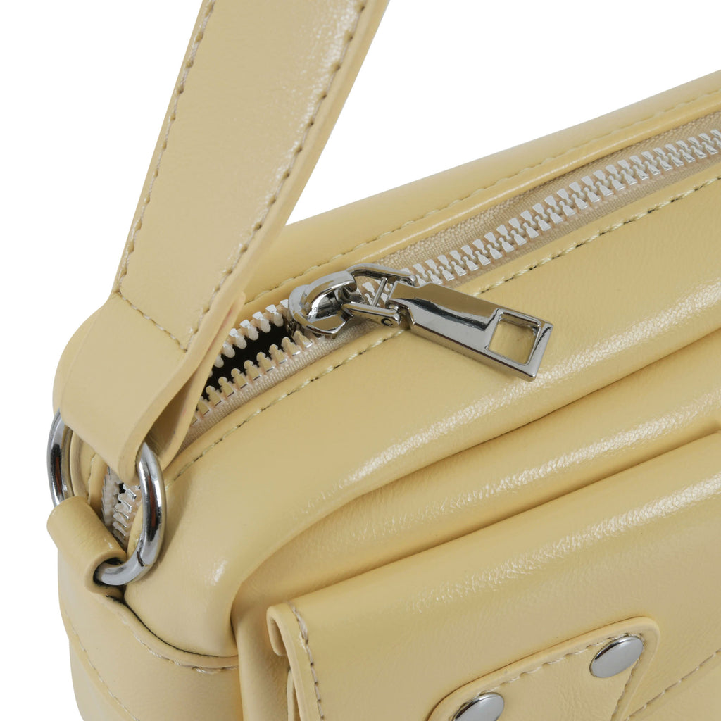 Urban Edge Structured Handbag - Lemon Yellow Edition