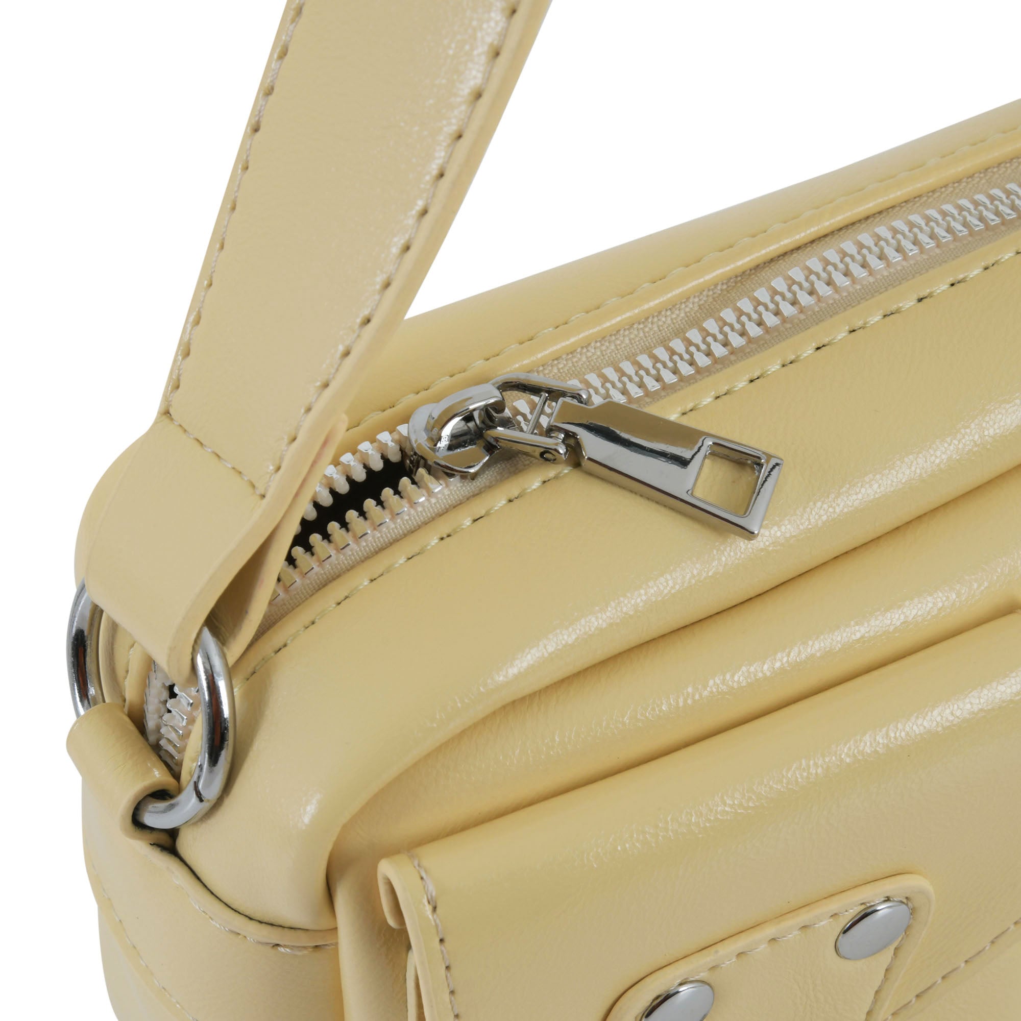 Urban Edge Structured Handbag - Lemon Yellow Edition