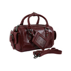 Urban Edge Structured Handbag - Cherry Red Edition