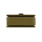 Olive & Brown Structured Top-Handle Sling Bag for Women | Elegant Dual-Tone Handbag