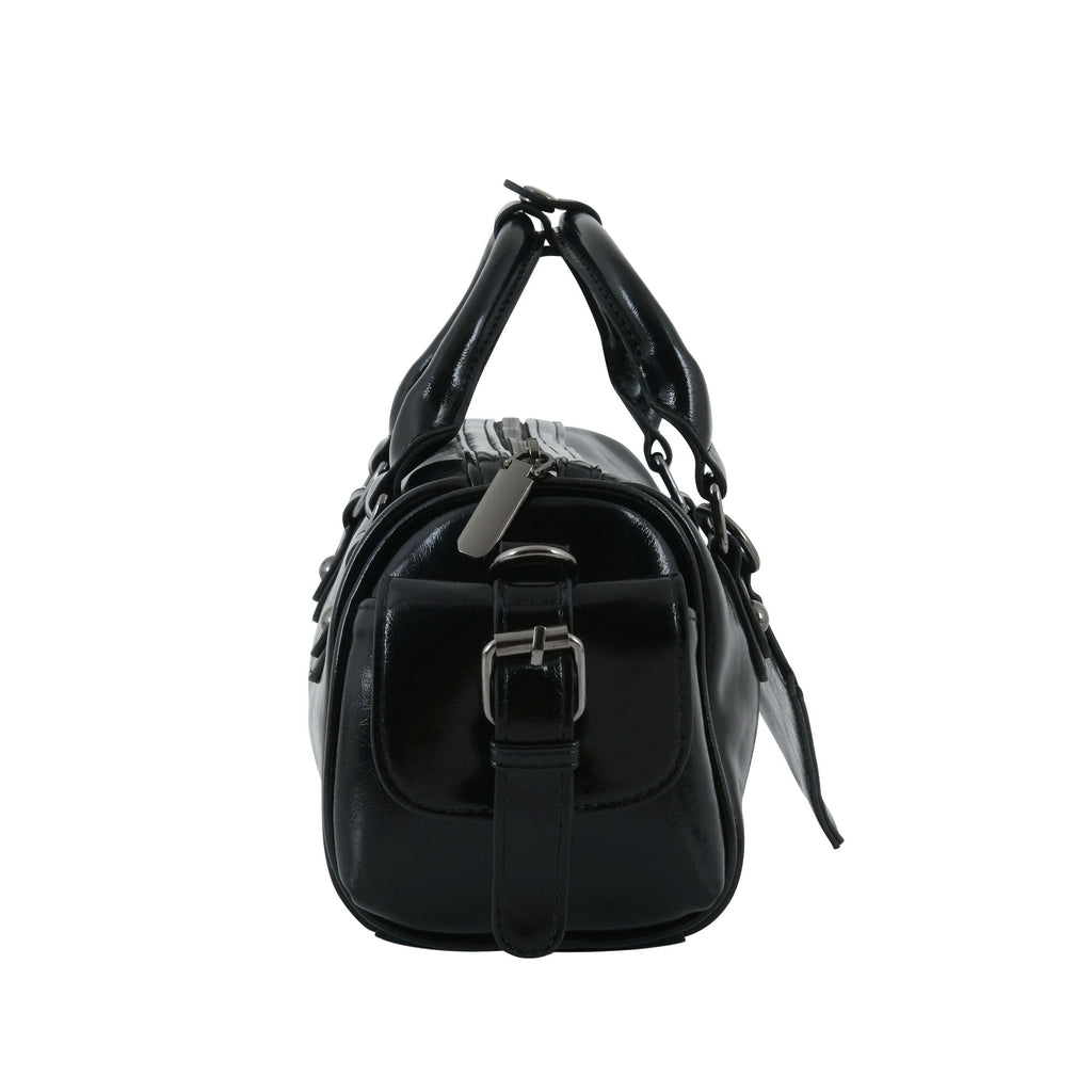 Urban Edge Structured Handbag - Black Coal Edition