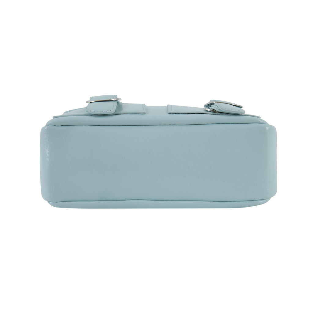 Urban Edge Structured Handbag - Ice Blue Edition