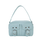Urban Edge Structured Handbag - Ice Blue Edition