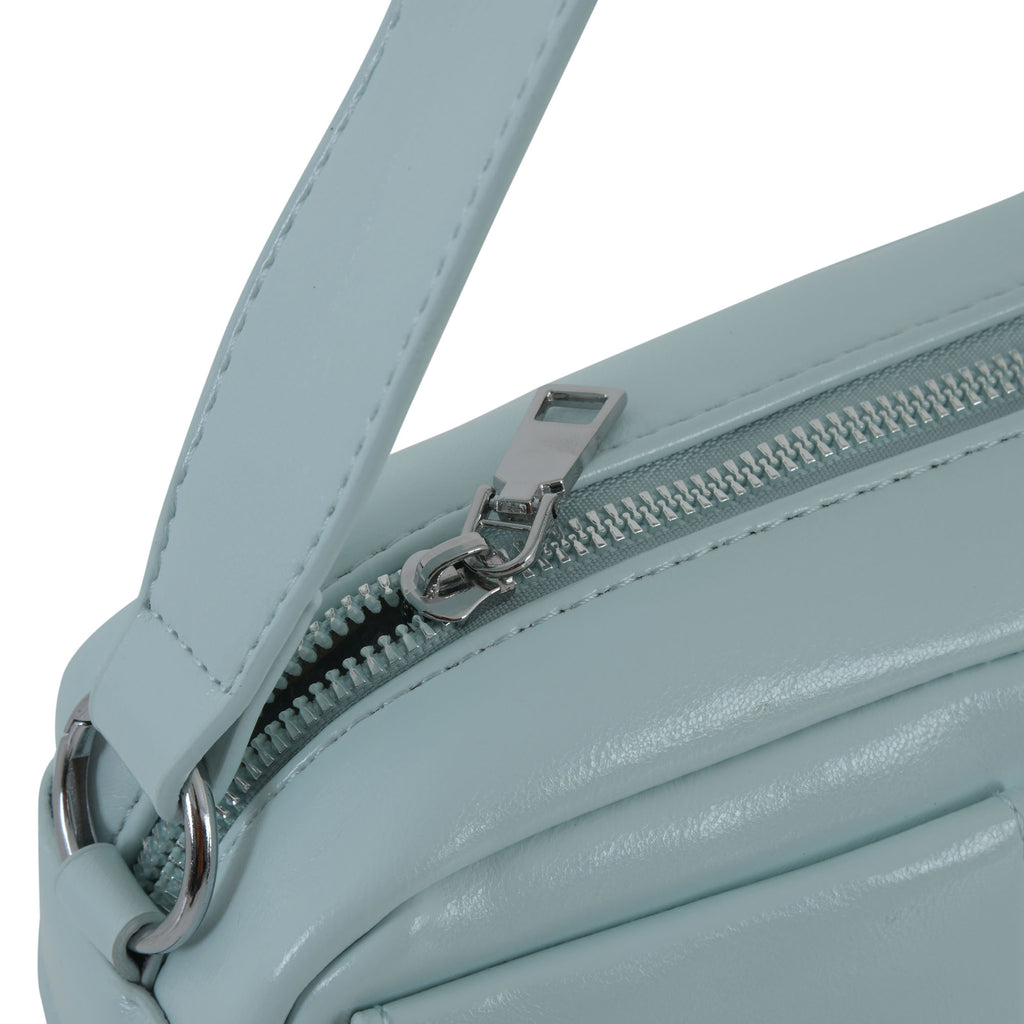Urban Edge Structured Handbag - Ice Blue Edition