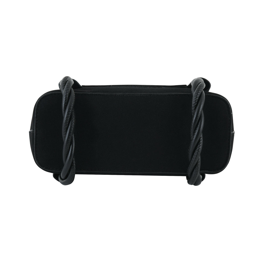 Black Braided Velvet Luxury Handbag