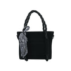 Black Braided Velvet Luxury Handbag
