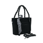 Black Braided Velvet Luxury Handbag