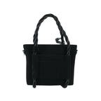 Black Braided Velvet Luxury Handbag