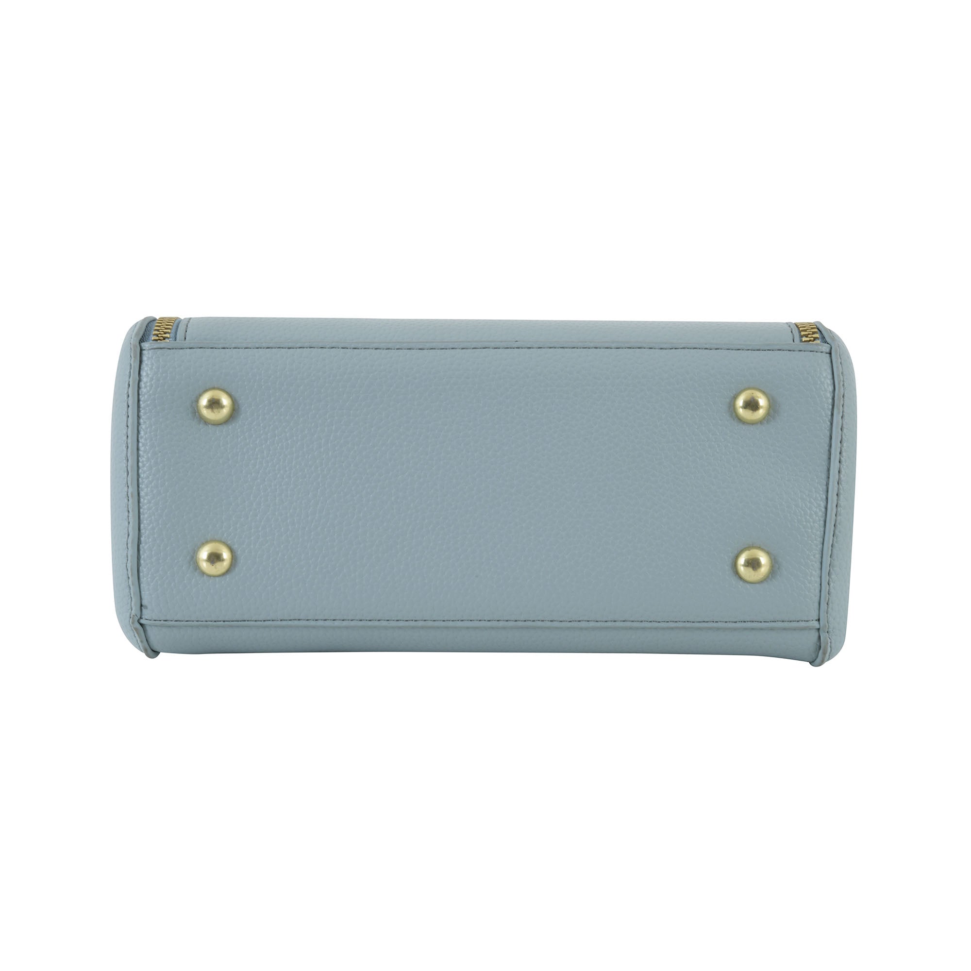 Sky Blue Structured Top-Handle Bag for Women | Elegant Everyday Handbag