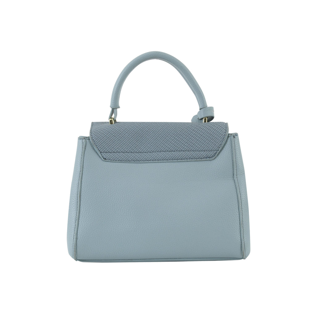 Sky Blue Structured Top-Handle Bag for Women | Elegant Everyday Handbag