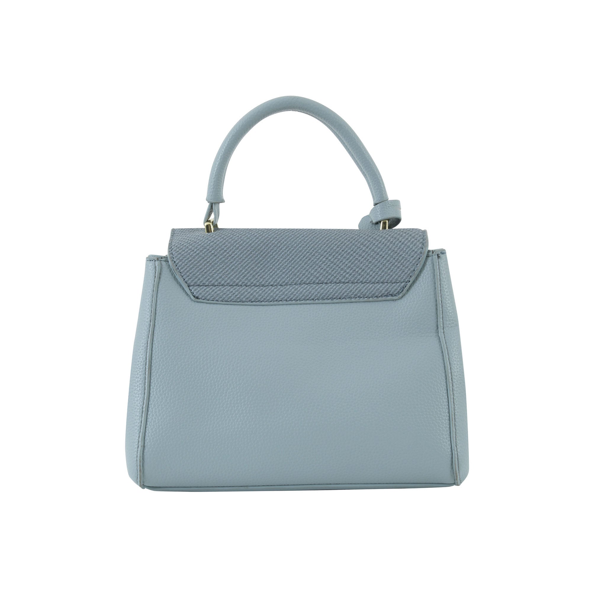 Sky Blue Structured Top-Handle Bag for Women | Elegant Everyday Handbag