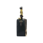 Brown Artisanal Top-Handle Bag with Mandala Detail