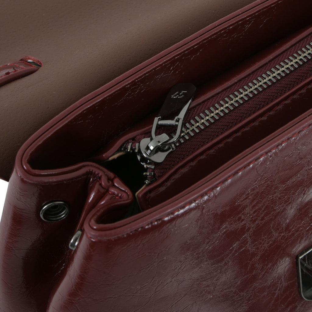 The Power Poise - Cherry Red Briefcase Luxury Handbag