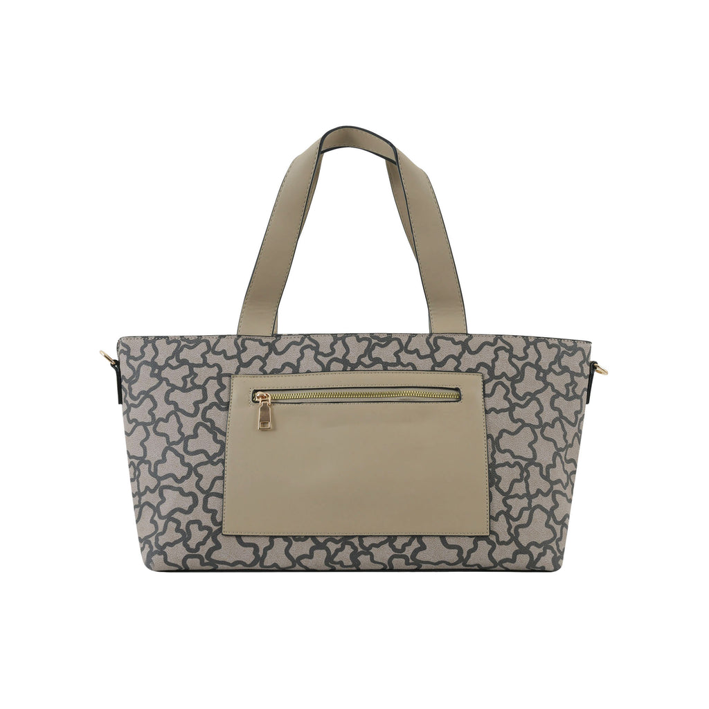 Compact and Grand Tote - Beige and Black