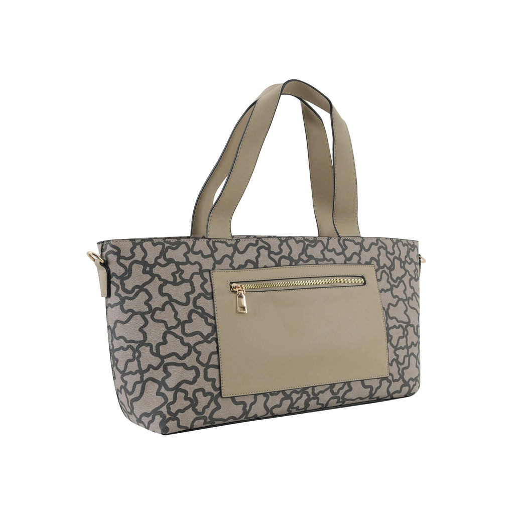 Compact and Grand Tote - Beige and Black