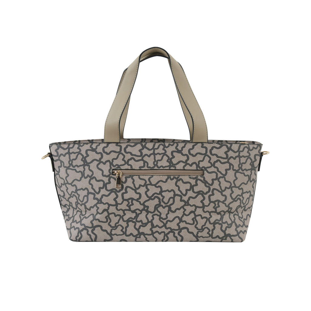 Compact and Grand Tote - Beige and Black