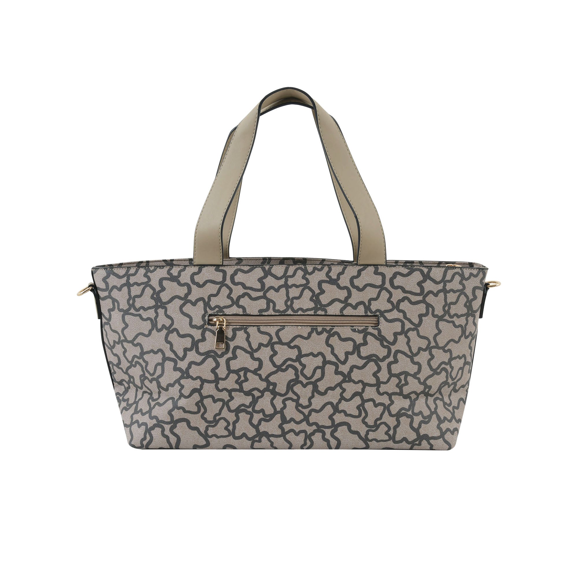 Compact and Grand Tote - Beige and Black