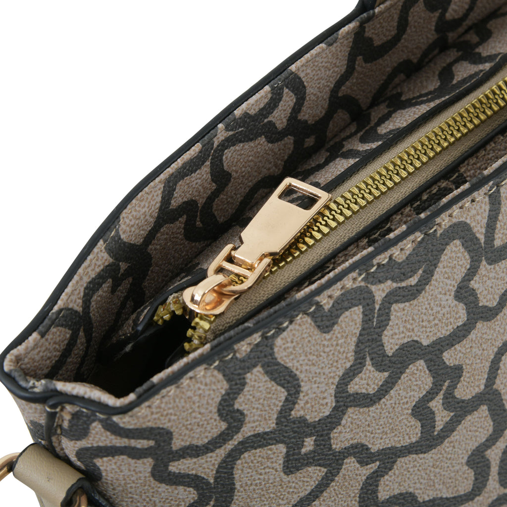 Compact and Grand Tote - Beige and Black