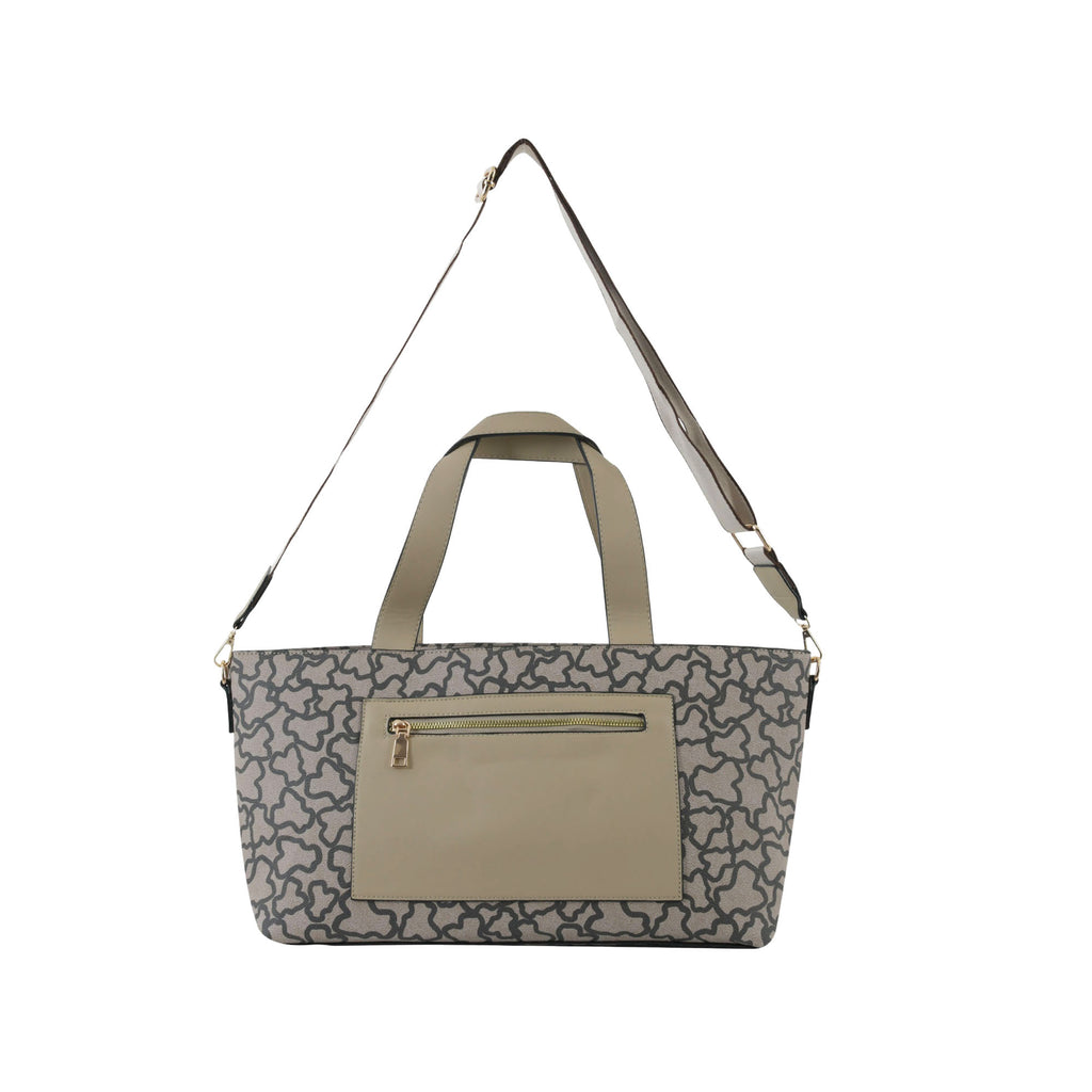 Compact and Grand Tote - Beige and Black