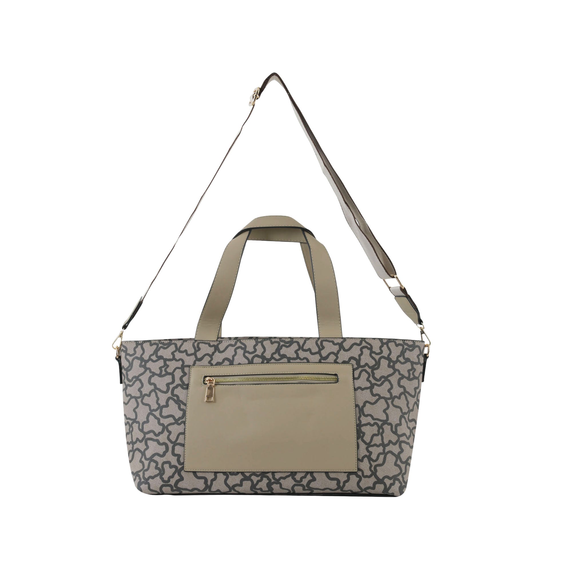 Compact and Grand Tote - Beige and Black