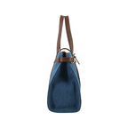 Denim Luxury Blue and Tan Tote