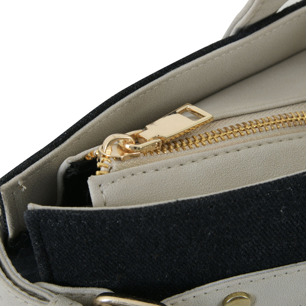 Denim Luxury Black Tote