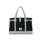 Denim Luxury Black Tote