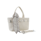 Blush Quilted Party Bag- Pure White