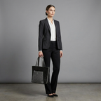 Dual Luxury Tote - Black and Grey