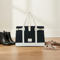 Denim Luxury Black Tote